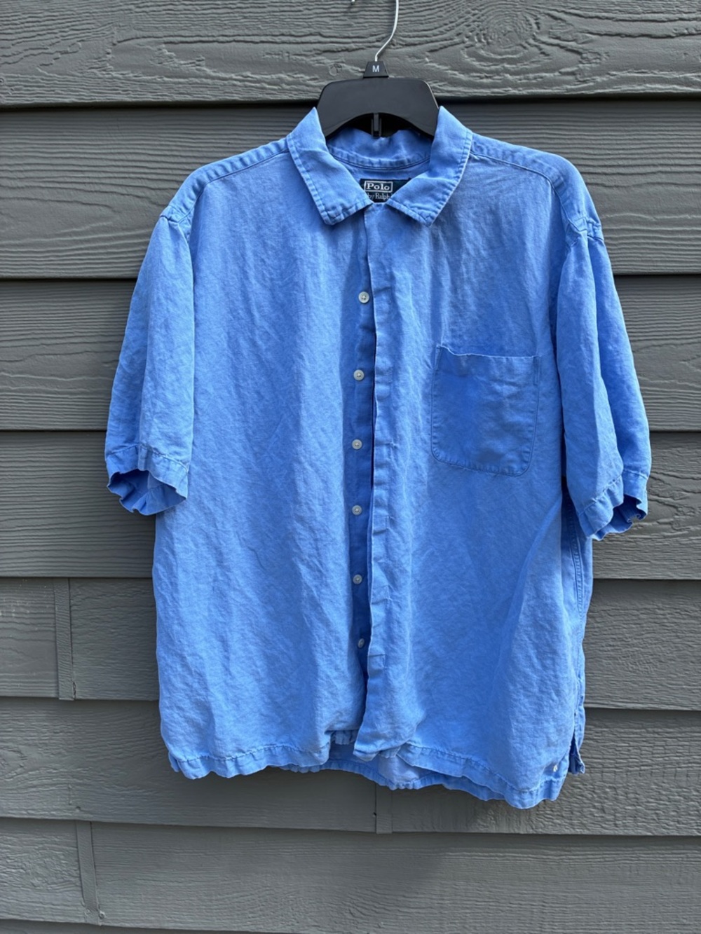 Polo by Ralph Lauren Vintage  Light Blue Short-Sleeve Button-Down Shirt